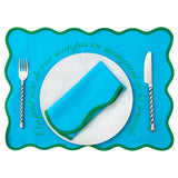 Le pack de sets de table bleu qui fait rire ET plaisir !