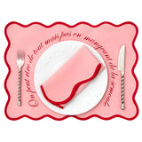 Le pack de sets de table rose qui fait rire ET plaisir !