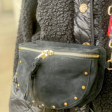 Banane Tchikita en veau velours Noir