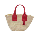 LE PANIER EN CUIR FUSCHIA