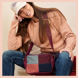 Sac Marine Patchwork Bordeaux