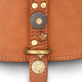 Sac Roma en cuir gold vintage