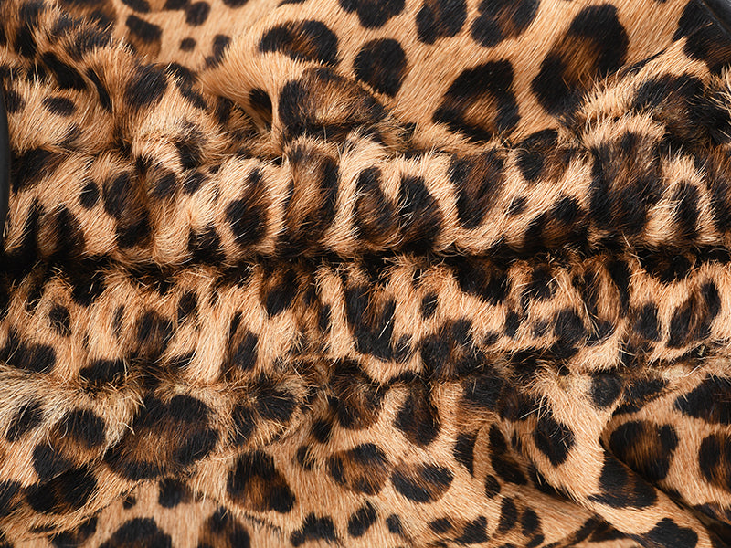 LA POCHETTE SAC TOUTE SOUPLE DENISE EN LEOPARD A POILS