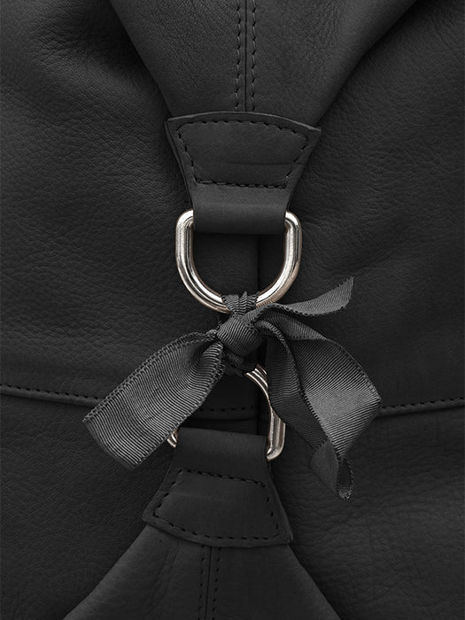 LE SAC ISABELLE EN CUIR NOIR