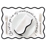 Le pack de sets de table blanc qui fait rire ET plaisir !