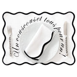 Le pack de sets de table blanc qui fait rire ET plaisir !
