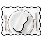 Le pack de sets de table blanc qui fait rire ET plaisir !