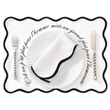 Le pack de sets de table blanc qui fait rire ET plaisir !