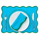 Le pack de sets de table bleu qui fait rire ET plaisir !
