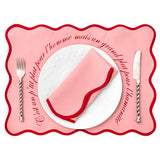 Le pack de sets de table rose qui fait rire ET plaisir !
