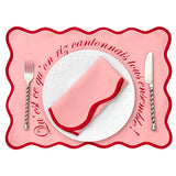 Le pack de sets de table rose qui fait rire ET plaisir !