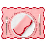Le pack de sets de table rose qui fait rire ET plaisir !