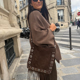 Sac Rocco en Daim Chocolat