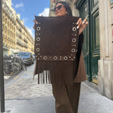 Sac Rocco en Daim Chocolat