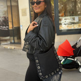 Sac Rocco en Cuir Noir
