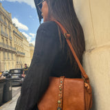 Sac Roma en cuir gold vintage