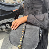Sac Roma  en Cuir Vintage Noir