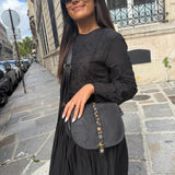 Sac Roma  en Cuir Vintage Noir