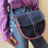 Sac Elodie Bleu Marine Crochet