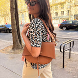 Sac Liv en cuir camel
