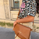 Sac Liv en cuir camel
