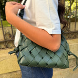 Sac Nathalie en agneau plongé vert