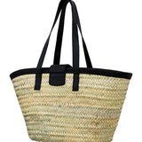 Le panier en cuir noir