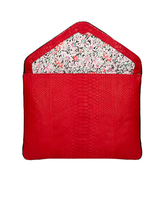 Grande Pochette iPad en rouge LAURENT